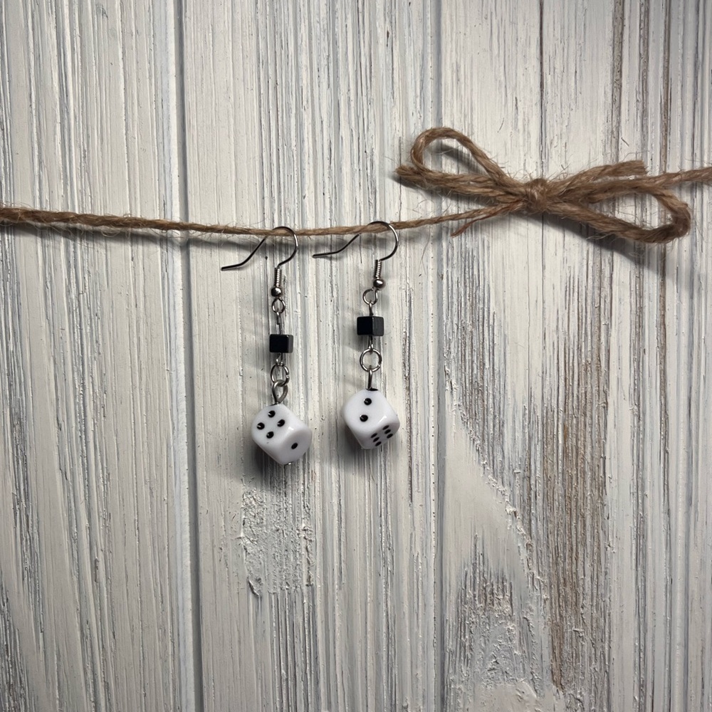 Dice earrings